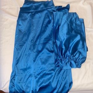 Fashion Nova Satin Pant Set-Plus Size